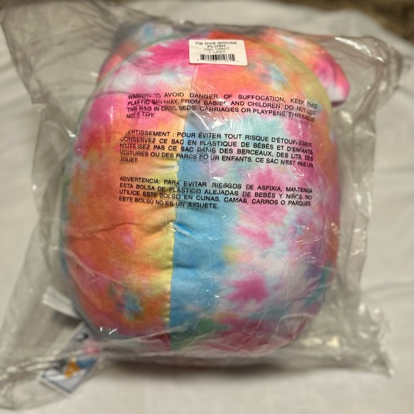 Tie Dye Mouse Plush Toy - Picture 2 of 6